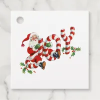 Classic Vintage Santa Joy Favor Tags