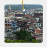 Dubuque, Iowa City View Christmas Ceramic Ornament