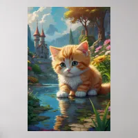 *~* Orange Sweet AP68 2:3 Kitten Cute Tabby Poster