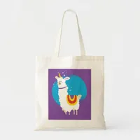 Alpaca Unicorn Tote Bag