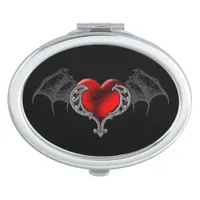 Goth Heart with Bat Wings