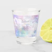 Dreamy Clouds and Stars Wedding Shot Glass