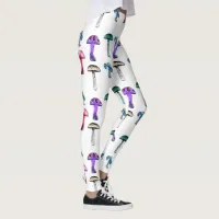 Magical Mushroom White Leggings