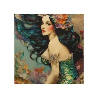 Beautiful Mermaid Wood Wall Art