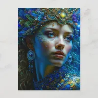 Ethereal Fantasy Art Princess Warrior Mystical Postcard