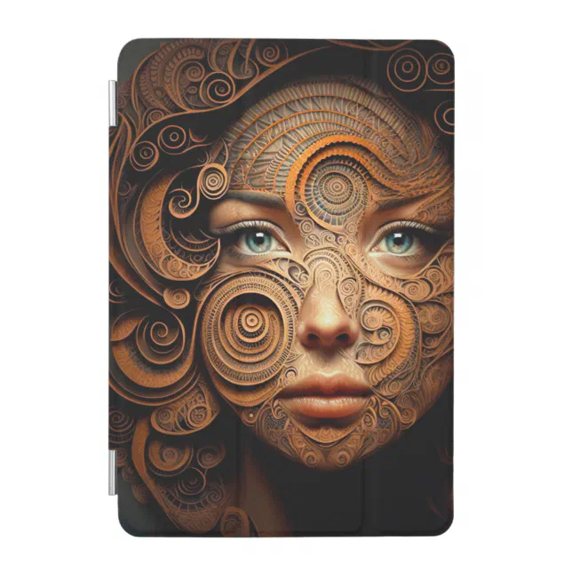 The Woman in the Spirals #2 Digital Abstract iPad Mini Cover