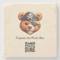 Captain Bear Stone Coaster