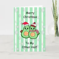 Funny Romantic Christmas Card for Couples