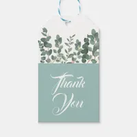 Elegant Green Eucalyptus Greenery Wedding Favor Gift Tags