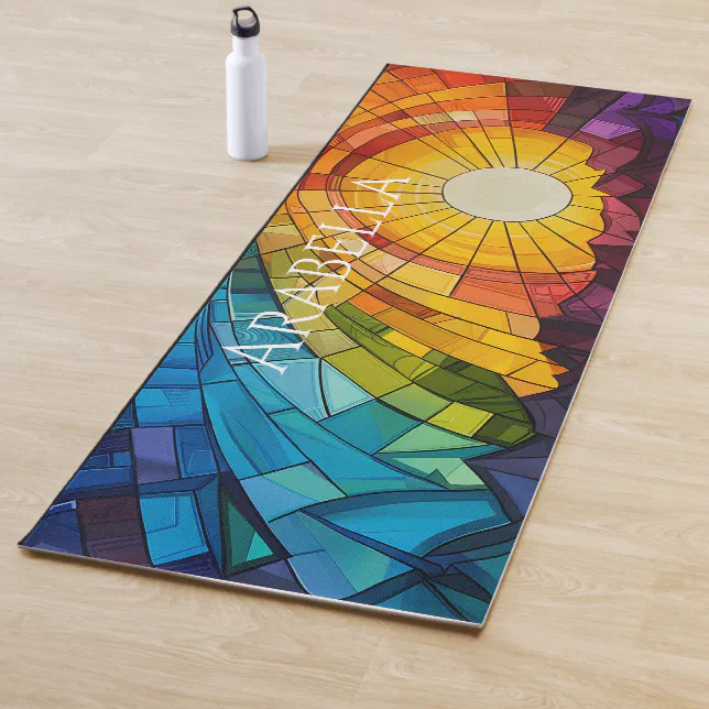 Abstract Artistic Sunshine Yoga Mat