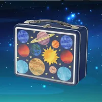 Outer Space  Metal Lunch Box