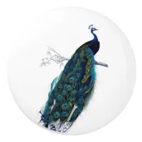 Vintage Peacock Ceramic Knob