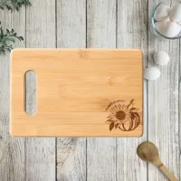 Pumpkin Spice Bamboo Wooden Cutting Board