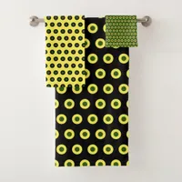 Abstract Dots Bath Towel Set