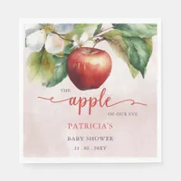 Apple of Our Eye Fall Girl Baby Shower Napkins