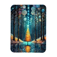 Iridescent Holiday Dream 🎄 Glowing Christmas Tree Magnet