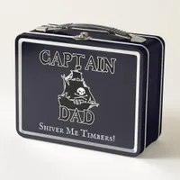 Captain Dad - Ghostly Galleon  Metal Lunch Box