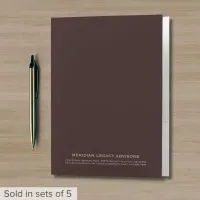 Burgundy Gold Professional Pocket Folder