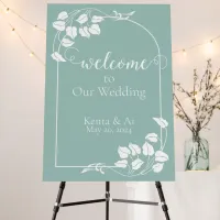 Natural Chic Wedding Welcome Sign