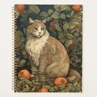 Art Nouveau Style Cat with Plants Planner