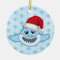 Personalized Baby Shark Family Christmas Ornament