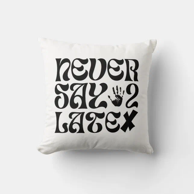 Never Say Too Late Encouragement Phrase Throw Pillow