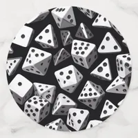 Dice Delight: A Geometric Cascade Confetti