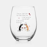 Talking to the Wine Stemless Wine Glass