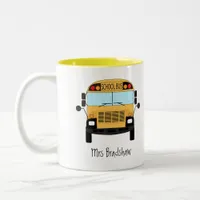 Classroom Teacher or School Bus Driver Thank You Two-Tone Coffee Mug