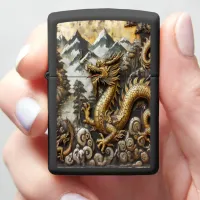 Golden Dragon Ascending Zippo Lighter