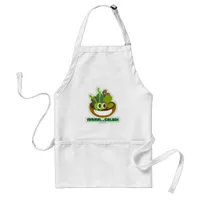 Mmmm Salad Fun Fresh Greens Cartoon Art Adult Apron