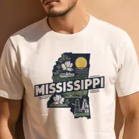 Retro Travel Iconic Mississippi Graphic T-Shirt