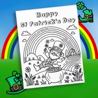 Happy St Patrick's Day | Coloring Page