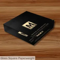 Professional Monogram Paperweight