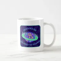 Space Is My Kind Of Place  Neon Cartoon Coffee Mug