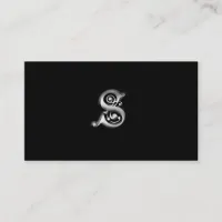 Monogram S business Cards