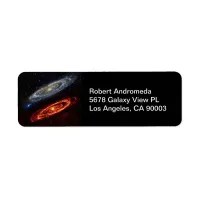 Andromeda Galaxy Ultraviolet and Infrared Address Label