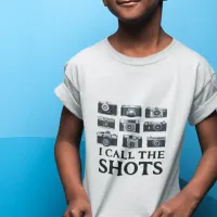 I Call The Shots Photographer Cameras Funny Puns Toddler T-shirt