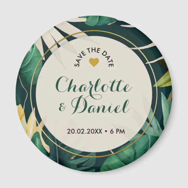 Topical Print | Wedding | Save The Date Magnet