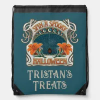 Spooky Halloween Drawstring Backpack