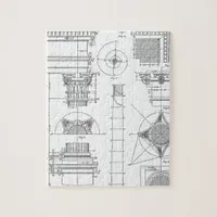 Vintage Architecture Jigsaw Puzzle