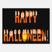 Halloween Squash Text Sign