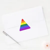 LGBT Pride Rainbow Flag Triangle Sticker