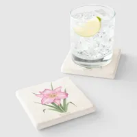 Daylily - Ultimate Pink Stone Coaster