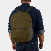 Classic Black and Gold Stripe Masculine Printed Backpack