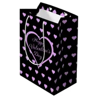 Fun and Flirty Pink Hearts Valentine's Medium Gift Bag