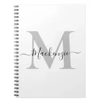 Personalize Monogram Initial Name Notebook