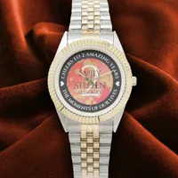 Elegant 2nd Garnet Wedding Anniversary Celebration Watch