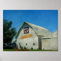 Rural Iowa Barn Poster