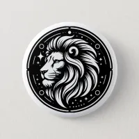 Horoscope Sign Leo Lion Symbol  Button